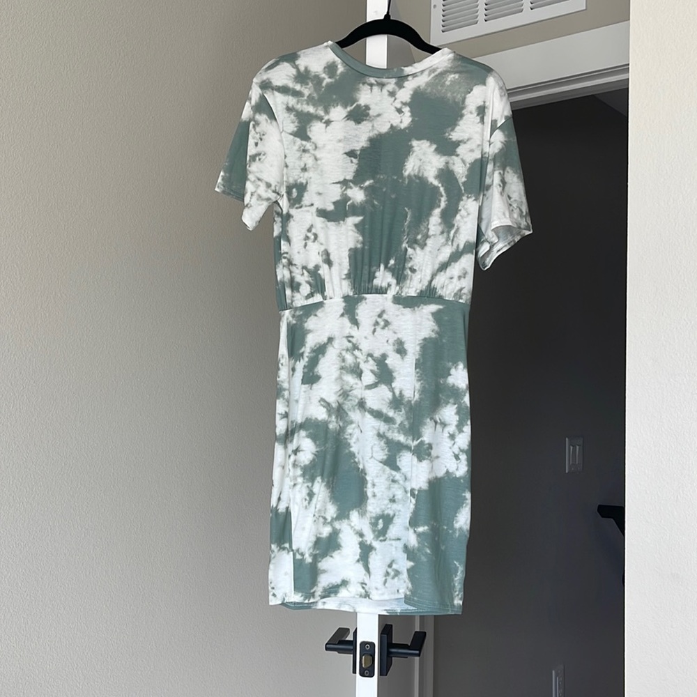 Tie dye mini dress